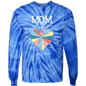 Funny Mom Hearmeaningful Gift Mom Life Meaningful Gift Mom Mother's Day Gift Tie-Dye Long Sleeve Shirt