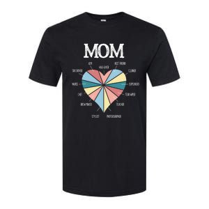 Funny Mom Hearmeaningful Gift Mom Life Meaningful Gift Mom Mother's Day Gift Softstyle CVC T-Shirt