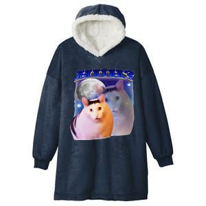 Funny Meme Huh Cat Hooded Wearable Blanket