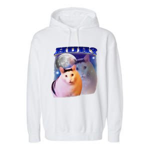 Funny Meme Huh Cat Garment-Dyed Fleece Hoodie