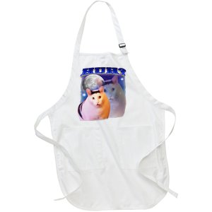 Funny Meme Huh Cat Full-Length Apron With Pockets