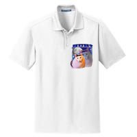 Funny Meme Huh Cat Dry Zone Grid Polo