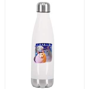 Funny Meme Huh Cat Stainless Steel Insulated Water Bottle