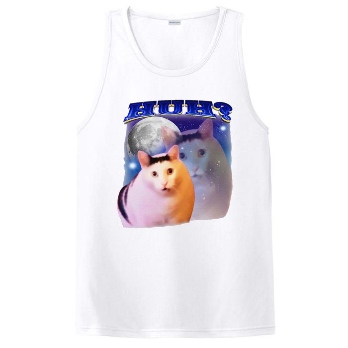 Funny Meme Huh Cat PosiCharge Competitor Tank