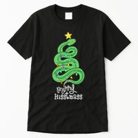 Funny Merry Hisstmass Python Snake Merry Christmas Tree Tall T-Shirt