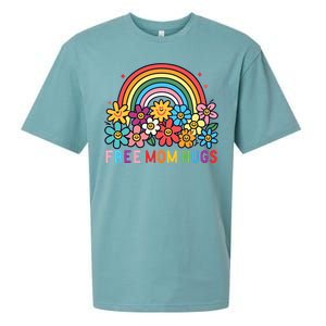 Free Mom Hugs Proud Mom Sueded Cloud Jersey T-Shirt