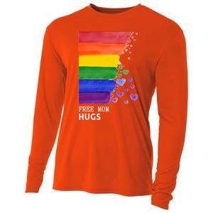 Free Mom Hugs Pride Mom Lgbt Gift Cooling Performance Long Sleeve Crew