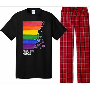 Free Mom Hugs Pride Mom Lgbt Gift Pajama Set