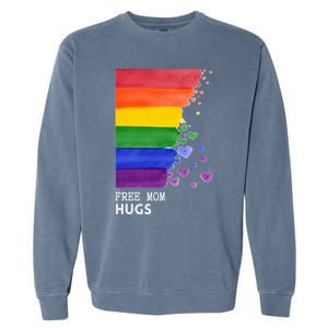 Free Mom Hugs Pride Mom Lgbt Gift Garment-Dyed Sweatshirt