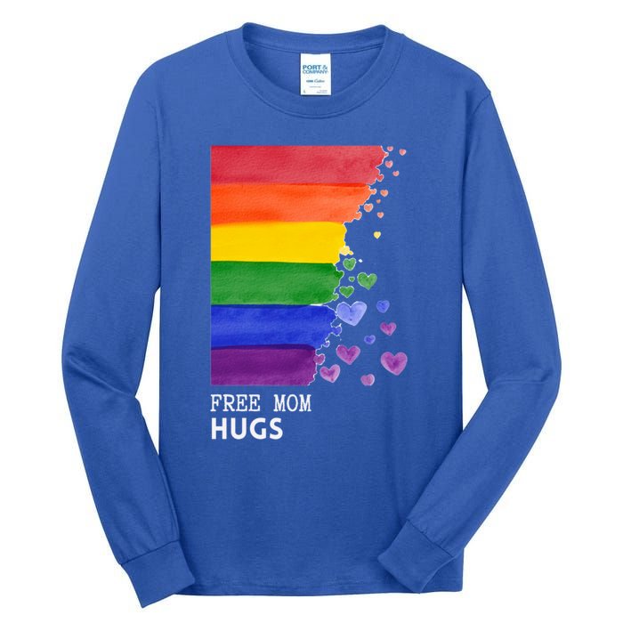 Free Mom Hugs Pride Mom Lgbt Gift Tall Long Sleeve T-Shirt