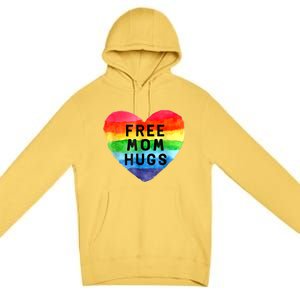 Free Mom Hugs , Free Mom Hugs Inclusive Pride LGBTQIA Premium Pullover Hoodie