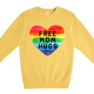 Free Mom Hugs , Free Mom Hugs Inclusive Pride LGBTQIA Premium Crewneck Sweatshirt