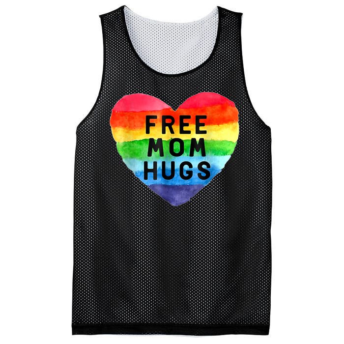 Free Mom Hugs , Free Mom Hugs Inclusive Pride LGBTQIA Mesh Reversible Basketball Jersey Tank