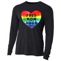 Free Mom Hugs , Free Mom Hugs Inclusive Pride LGBTQIA Cooling Performance Long Sleeve Crew