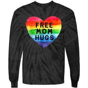 Free Mom Hugs , Free Mom Hugs Inclusive Pride LGBTQIA Tie-Dye Long Sleeve Shirt