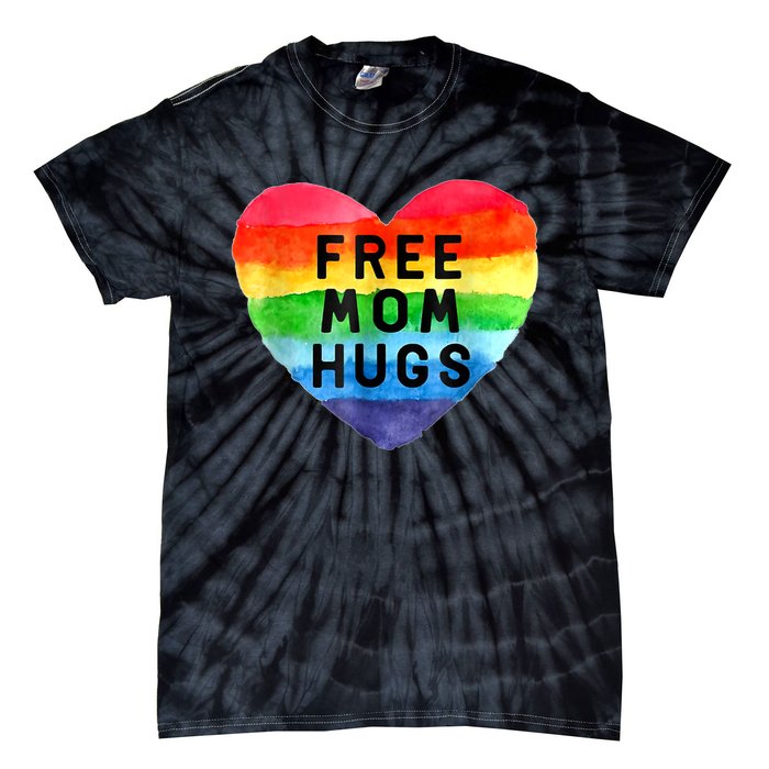 Free Mom Hugs , Free Mom Hugs Inclusive Pride LGBTQIA Tie-Dye T-Shirt