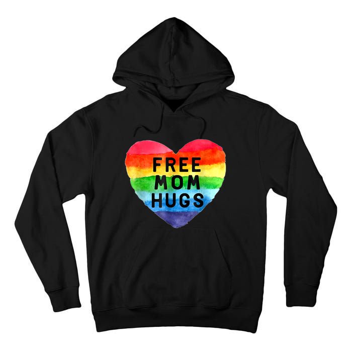 Free Mom Hugs , Free Mom Hugs Inclusive Pride LGBTQIA Tall Hoodie