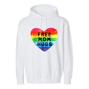 Free Mom Hugs , Free Mom Hugs Inclusive Pride LGBTQIA Garment-Dyed Fleece Hoodie