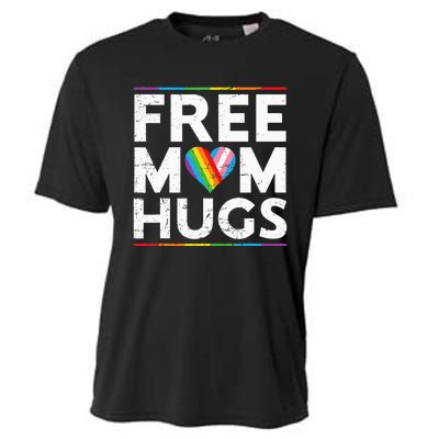 Free Mom Hugs Lgbt Pride Parades Rainbow Cooling Performance Crew T-Shirt