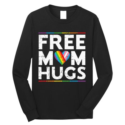 Free Mom Hugs Lgbt Pride Parades Rainbow Long Sleeve Shirt