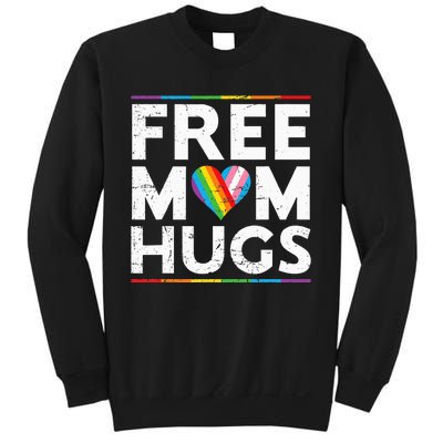 Free Mom Hugs Lgbt Pride Parades Rainbow Sweatshirt