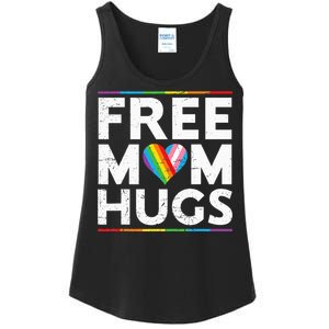 Free Mom Hugs Lgbt Pride Parades Rainbow Ladies Essential Tank