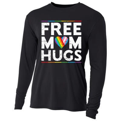 Free Mom Hugs Lgbt Pride Parades Rainbow Cooling Performance Long Sleeve Crew