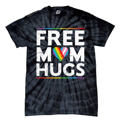 Free Mom Hugs Lgbt Pride Parades Rainbow Tie-Dye T-Shirt