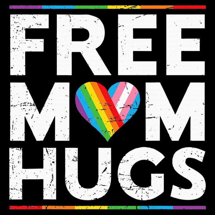 Free Mom Hugs Lgbt Pride Parades Rainbow Kids Hoodie