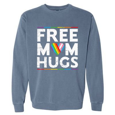 Free Mom Hugs Lgbt Pride Parades Rainbow Garment-Dyed Sweatshirt