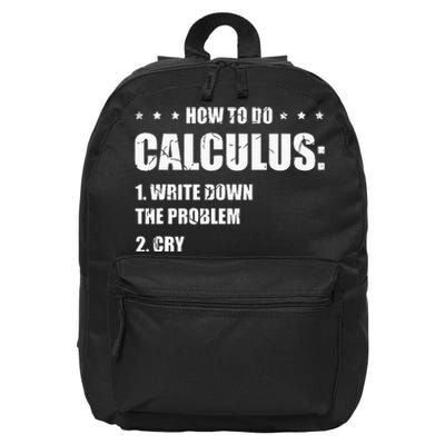 Funny Math How To Do Calculus Funny Algebra 16 in Basic Backpack