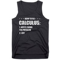 Funny Math How To Do Calculus Funny Algebra Tank Top