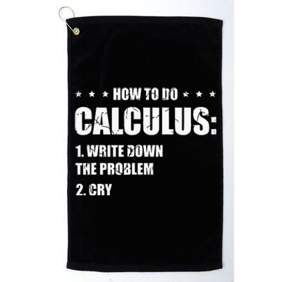 Funny Math How To Do Calculus Funny Algebra Platinum Collection Golf Towel