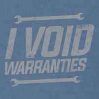 Funny MECHANICS I Void Warranties Wrench Garage Hoodie Garment-Dyed Sweatshirt