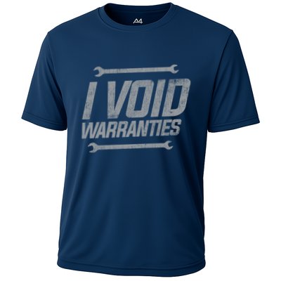 Funny MECHANICS I Void Warranties Wrench Garage Hoodie Performance Shirt