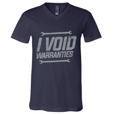 Funny MECHANICS I Void Warranties Wrench Garage Hoodie V-Neck T-Shirt