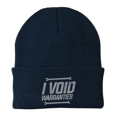 Funny MECHANICS I Void Warranties Wrench Garage Hoodie Beanie