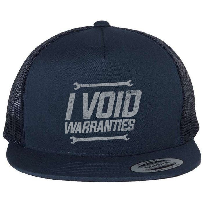 Funny MECHANICS I Void Warranties Wrench Garage Hoodie Flat Bill Trucker Hat