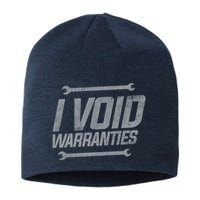 Funny MECHANICS I Void Warranties Wrench Garage Hoodie Sustainable Beanie