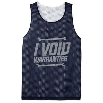 Funny MECHANICS I Void Warranties Wrench Garage Hoodie Mesh Reversible Basketball Jersey Tank