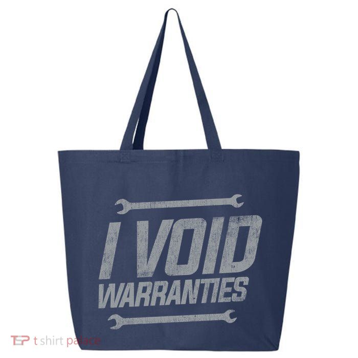 Funny MECHANICS I Void Warranties Wrench Garage Hoodie 25L Jumbo Tote