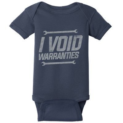 Funny MECHANICS I Void Warranties Wrench Garage Hoodie Baby Bodysuit