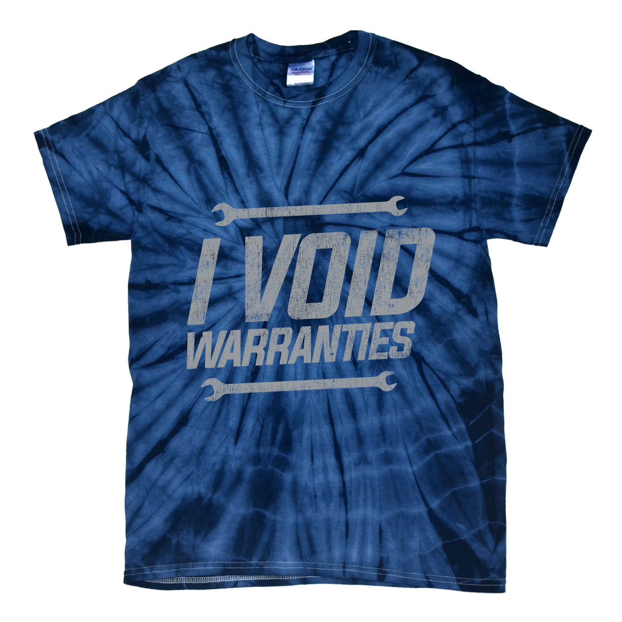 Funny MECHANICS I Void Warranties Wrench Garage Hoodie Tie-Dye T-Shirt