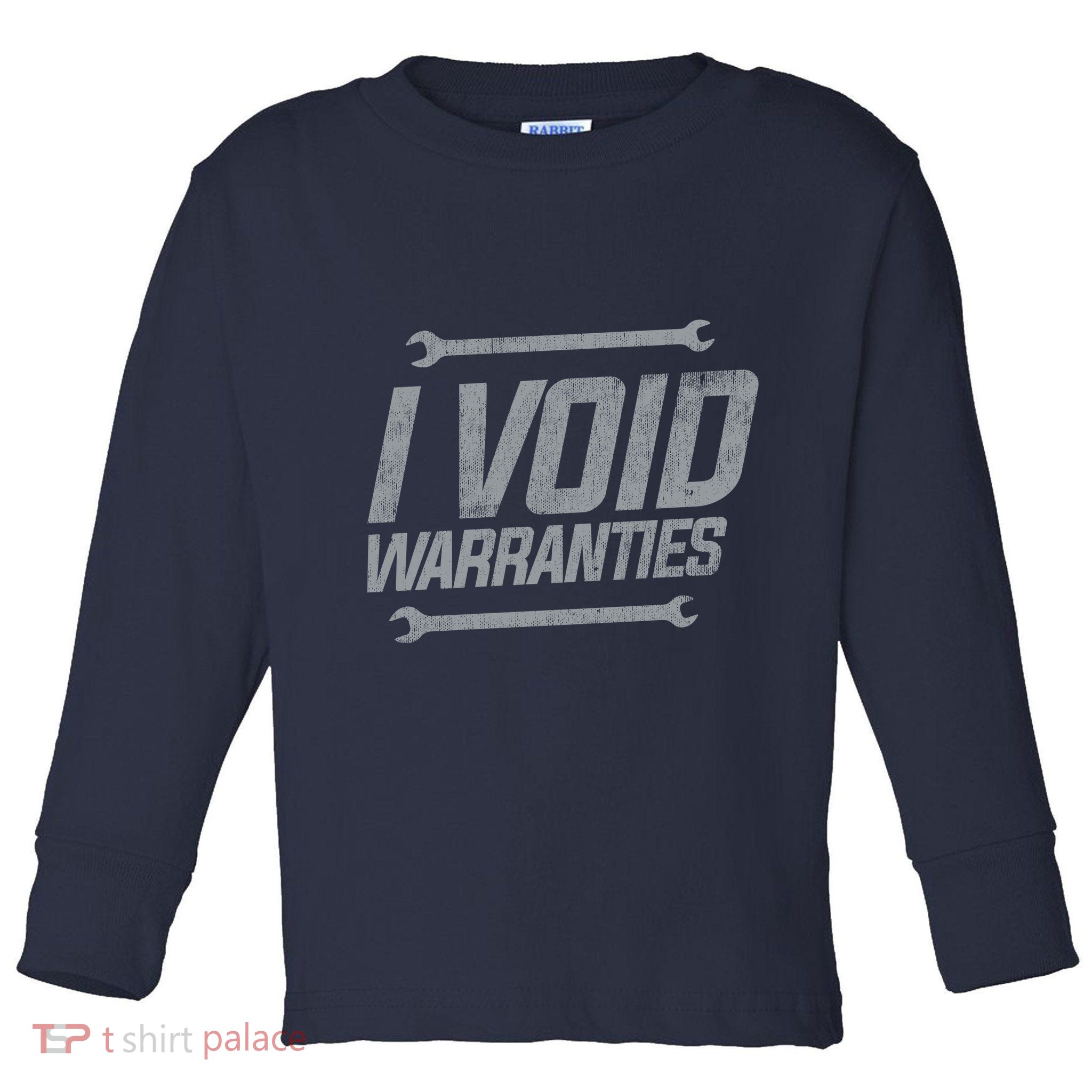 Funny MECHANICS I Void Warranties Wrench Garage Hoodie Toddler Long Sleeve Shirt