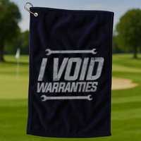 Funny MECHANICS I Void Warranties Wrench Garage Hoodie Golf Towel