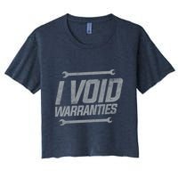 Funny MECHANICS I Void Warranties Wrench Garage Hoodie Crop Top