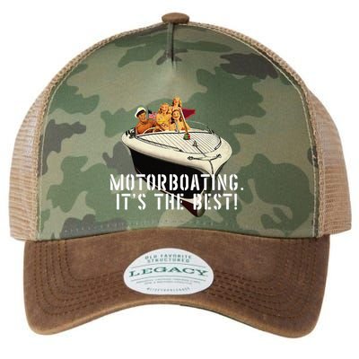 Funny Motorboating Its The Best Legacy Tie Dye Trucker Hat