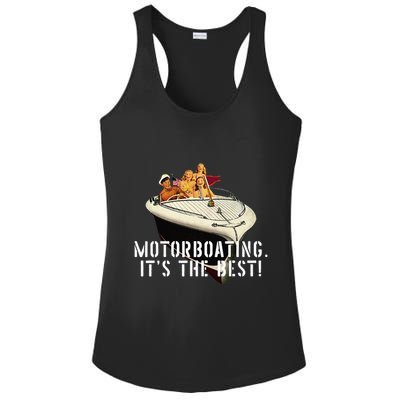 Funny Motorboating Its The Best Ladies PosiCharge Competitor Racerback Tank