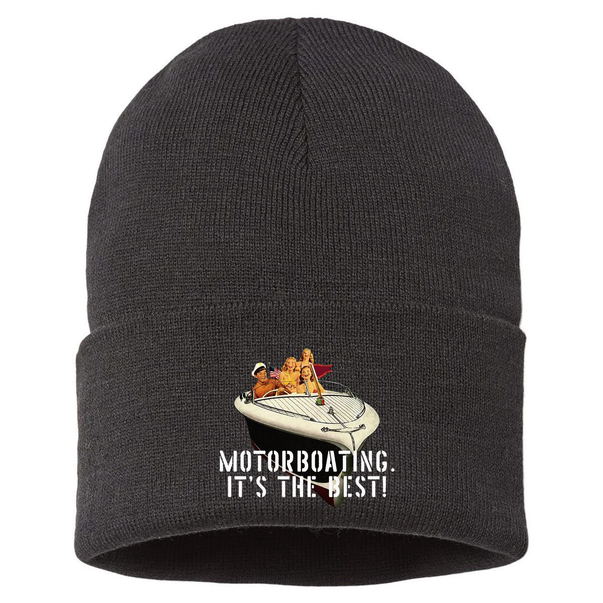 Funny Motorboating Its The Best Sustainable Knit Beanie