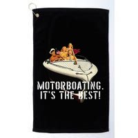 Funny Motorboating Its The Best Golf Towel